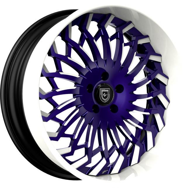 LF-743 – Custom – Purple and White finish