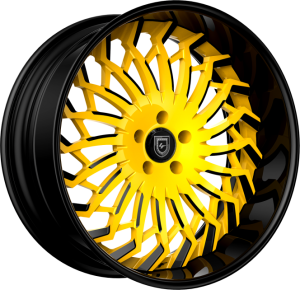 LF-743 - custom - black and yellow finish