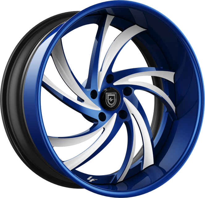 LF-744 – Custom – Blue and white finish