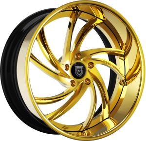 LF-744 - Custom - Gold and Red finish