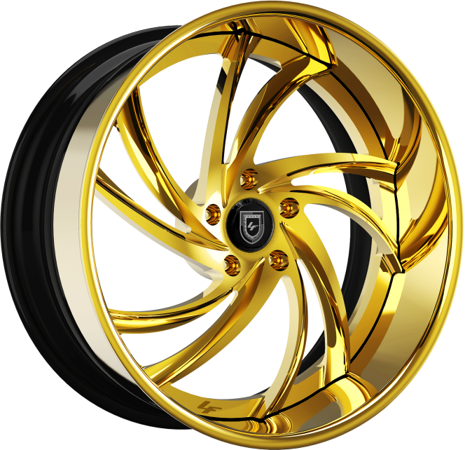 LF-744 – Custom – Gold and Red finish