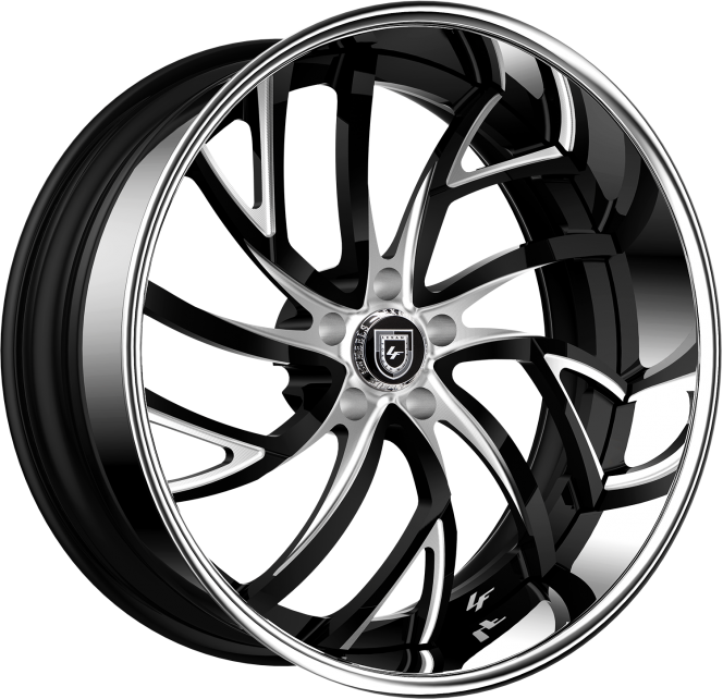 LF-745 – BrushedGloss Black with Chrome Lip