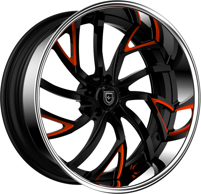 LF-745 – Custom – Black and Orange finish