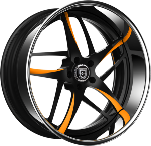 LF-746 - Custom - Black and orange finish