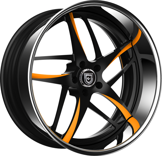 LF-746 – Custom – Black and orange finish