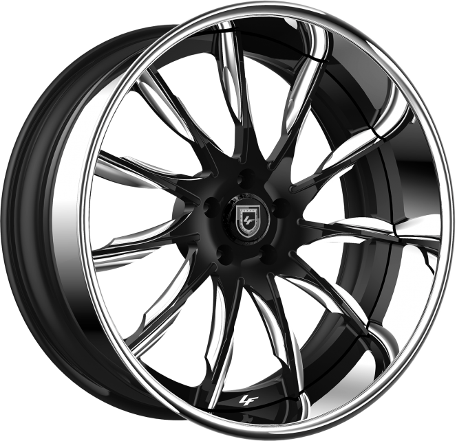 LF-747 – Custom – Black and Chrome finish