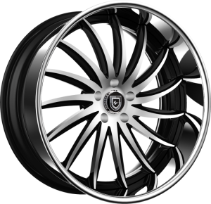 LF-748 - MACHINE FACEBLACK ACCENTS WITH STAINLESS STEEL CHROME LIP