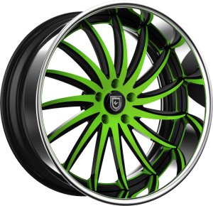 LF-748 - custom - black and green finish