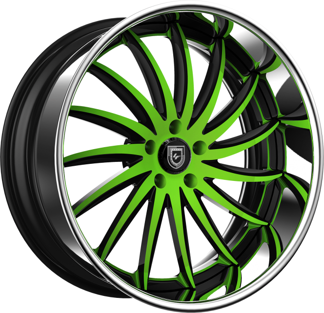 LF-748 – custom – black and green finish