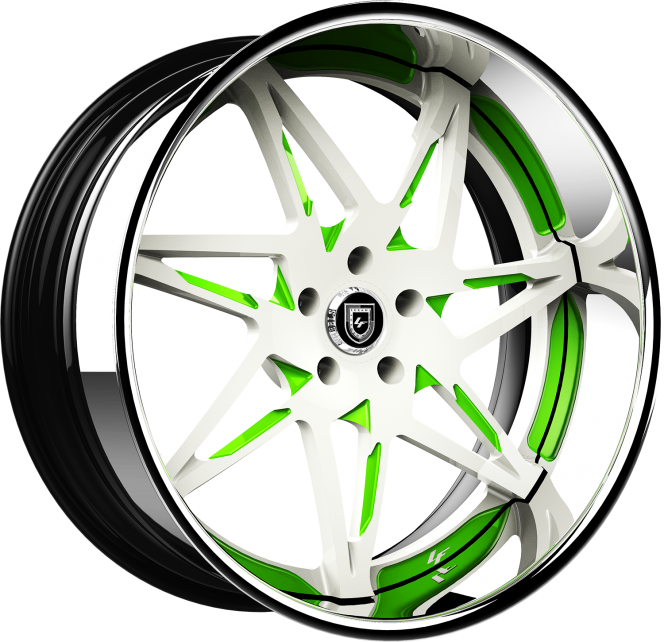 LF-749 – Custom – White and Green finish