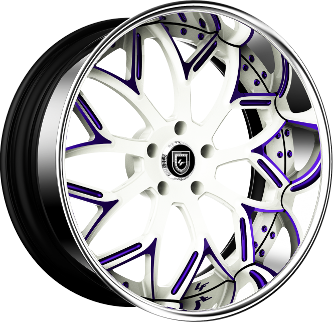LF-750 – Custom – white and purple finish