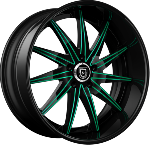 LF-751 - Custom - Black and Teal Finish