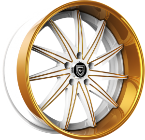 LF-751 - Custom - White and Gold Finish