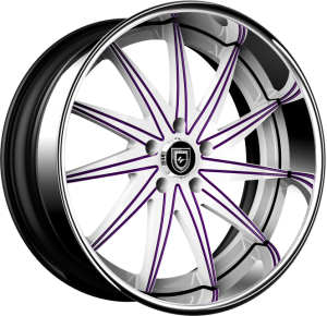 LF-751 - Custom - White and Purple Finish