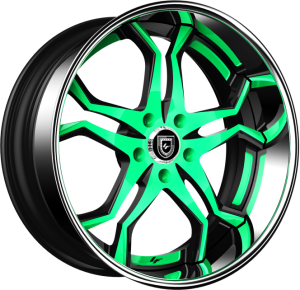 LF-752 - Custom - Black and Teal Finish