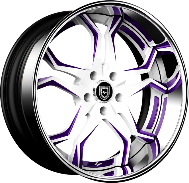 LF-752 – Custom – White and Purple Finish