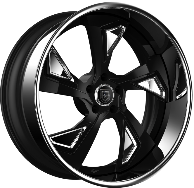 LF-756 – Custom – Black and Chrome Finish