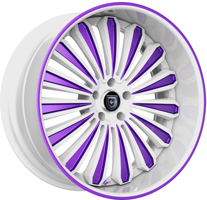 LF-757 – Custom – White and Purple Finish