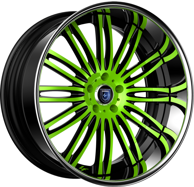 LF-758 – Custom – Black and Green Finish