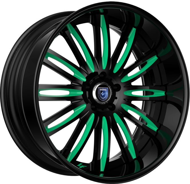 LF-758 – Custom – Black and Teal Finish