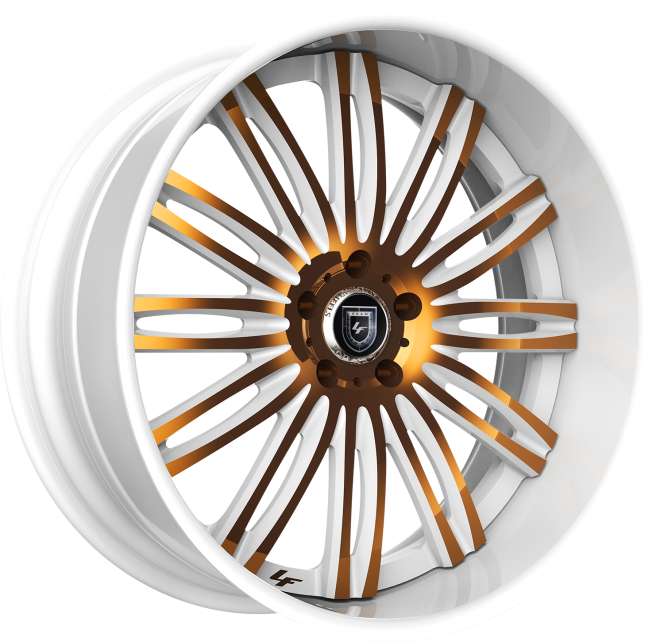 LF-758 – Custom – White and Gold Finish