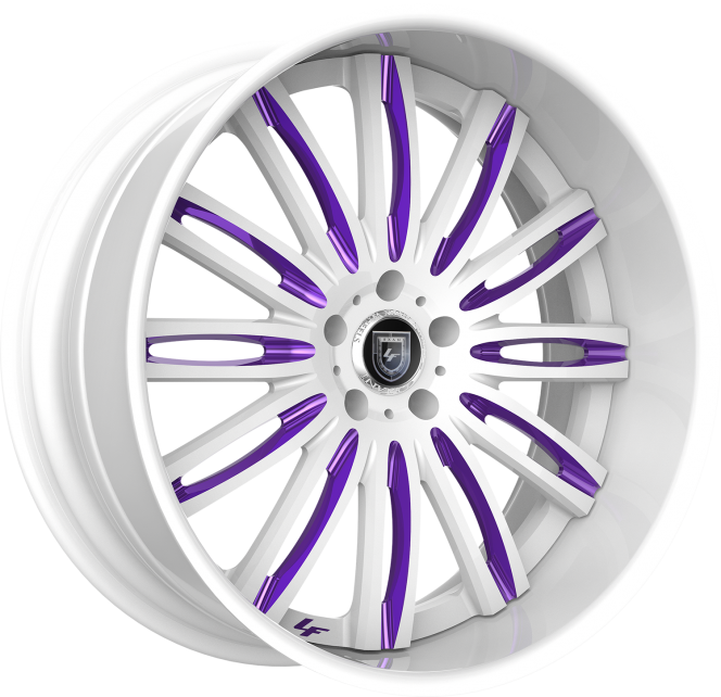 LF-758 – Custom – White and Purple Finish