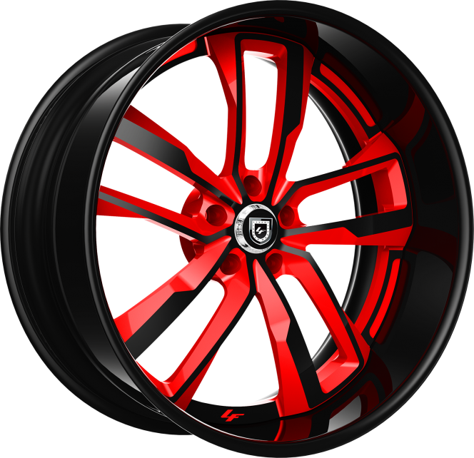 LF-760 – Custom – Red and Black Finish