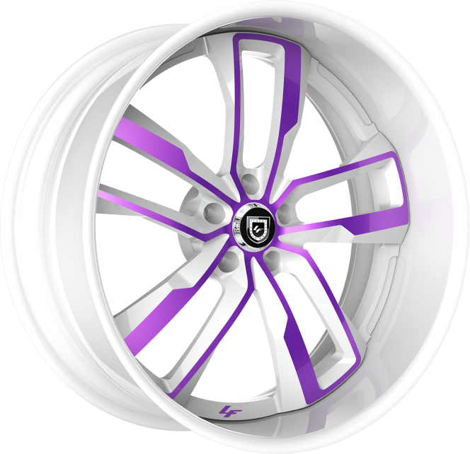 LF-760 – Custom – White with Purple Accents