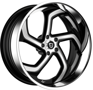 LF-761 - Custom - Black and Brushed with Chrome Lip