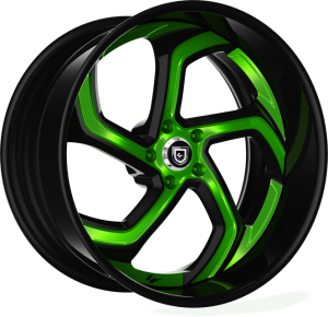 LF-761 - Custom - Black with Green Accents