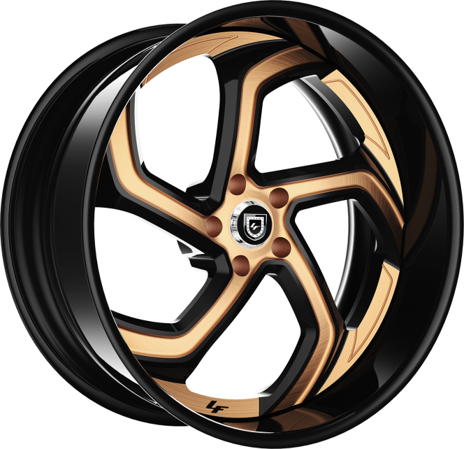 LF-761 – Custom – Black with Orange Accents