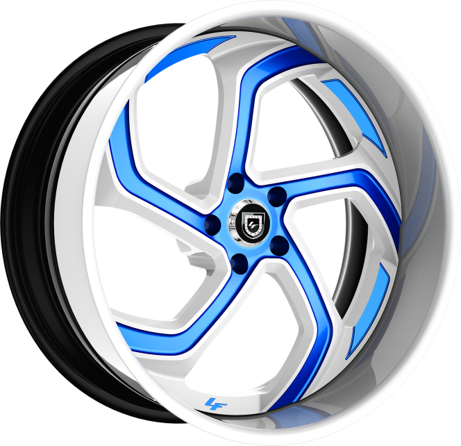 LF-761 – Custom – White with Blue Accents