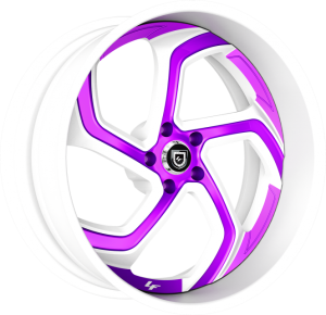 LF-761 - Custom - White with Purple Accents