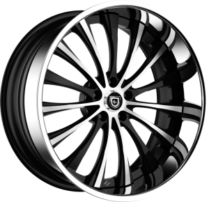 LF-762 - Black and Brushed with Chrome Lip