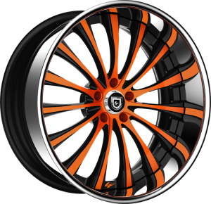 LF-762 - Custom - Black and Orange Finish