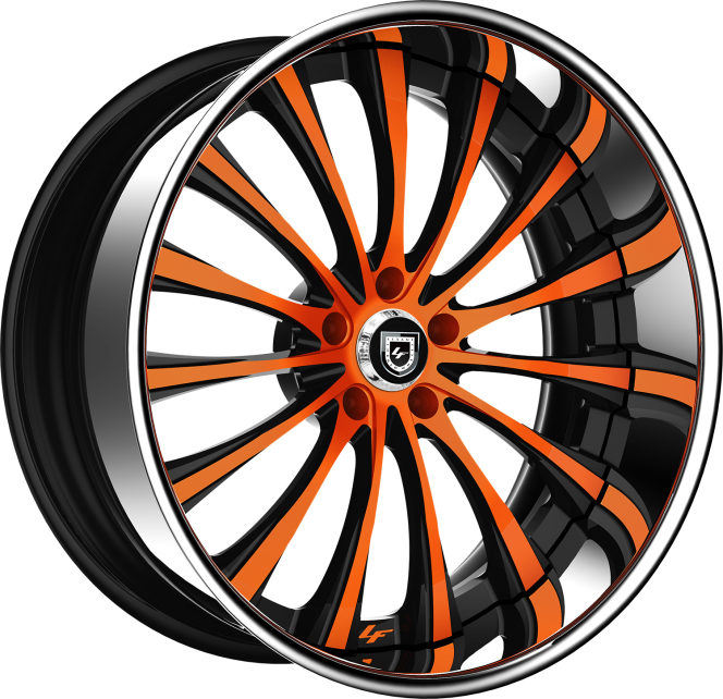 LF-762 – Custom – Black and Orange Finish