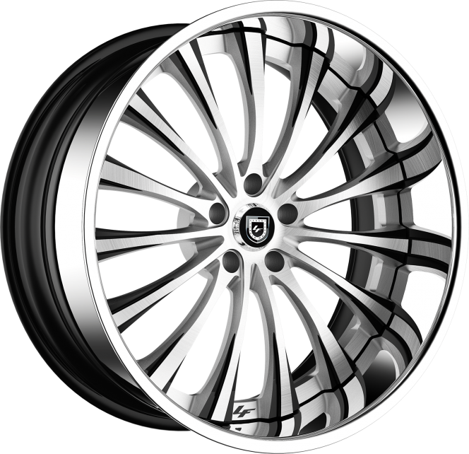 LF-762 – Custom – Brushed with Black Accents and Chrome Lip