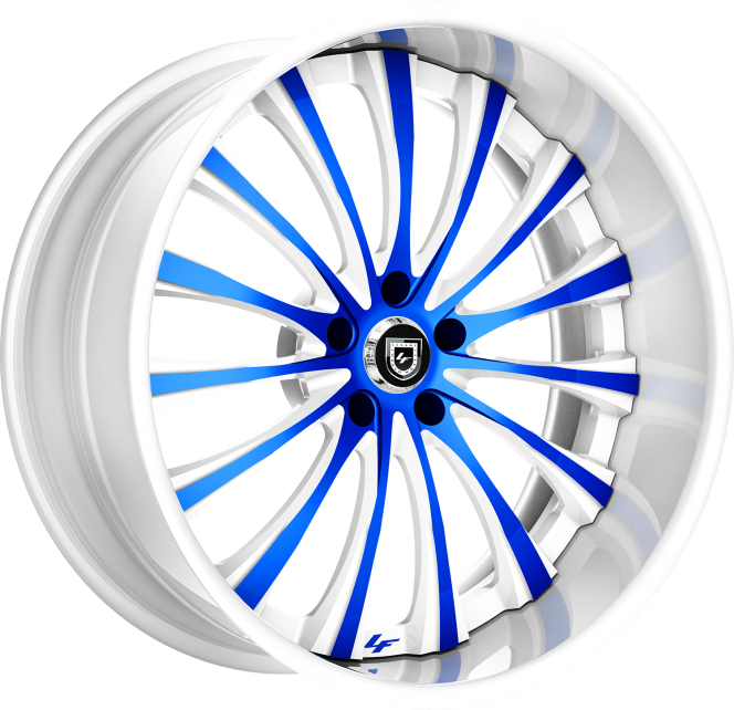 LF-762 – Custom – White and Blue Finish