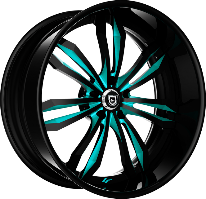 LF-763 – Custom – Black with Blue Accents