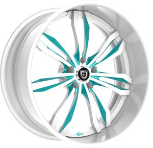 LF-763 - Custom - White with Blue Accents