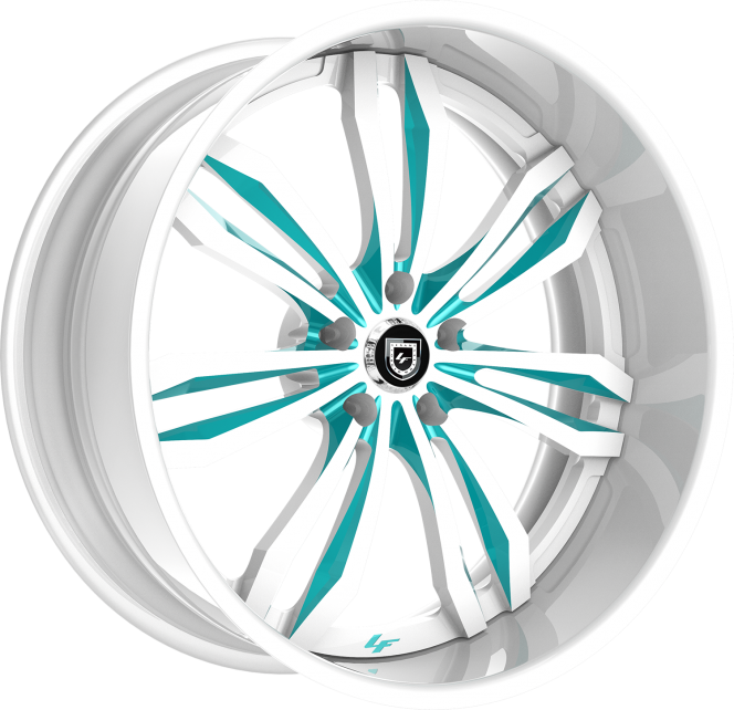 LF-763 – Custom – White with Blue Accents