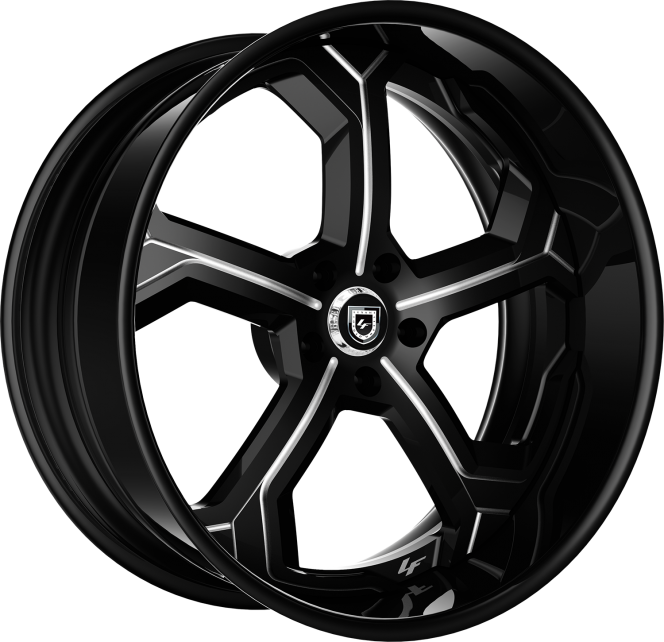 LF-764 – Custom – Gloss Black with Brushed Accents