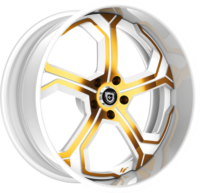 LF-764 – Custom – White and Gold Finish