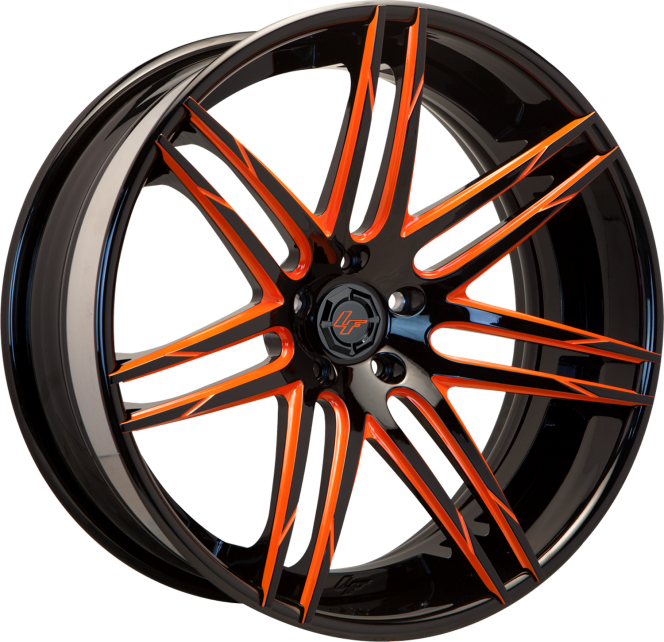 LZ-107 – Custom – orange and black finish