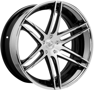 LZ-107 - SS - Machine FaceBlack Accents with Stainless Steel Chrome Lip