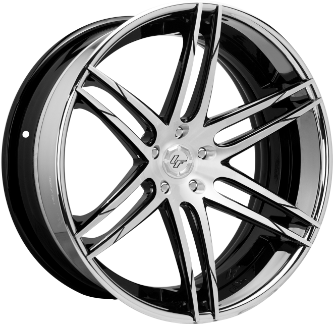 LZ-107 – SS – Machine FaceBlack Accents with Stainless Steel Chrome Lip