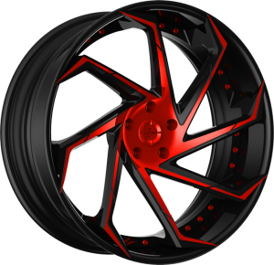 LZ-117 - Custom - Black and Red Finish