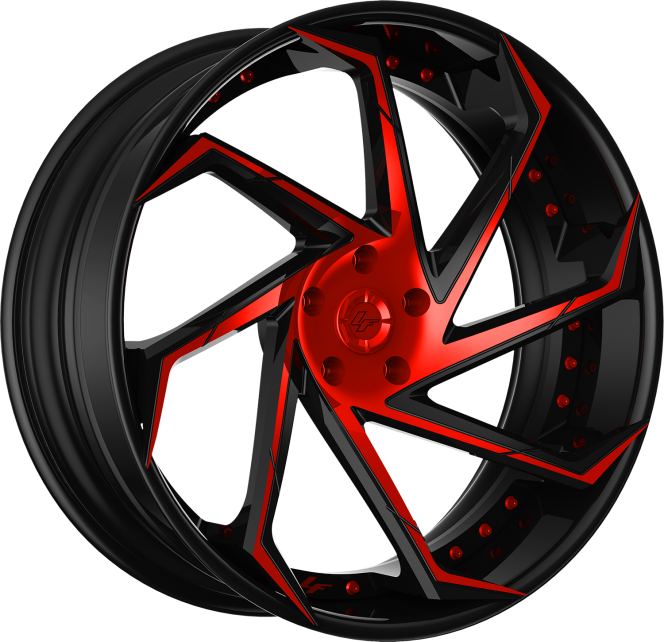 LZ-117 – Custom – Black and Red Finish