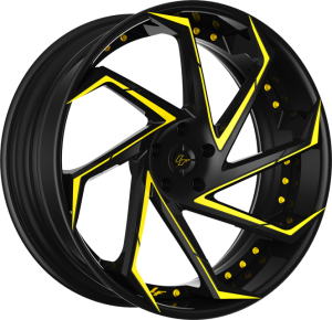 LZ-117 - Custom - Black and Yellow- Finish