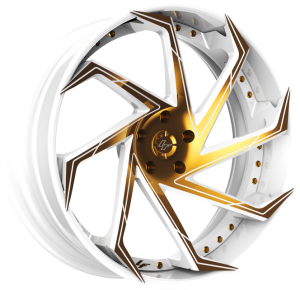 LZ-117 - Custom - White and Gold Finish